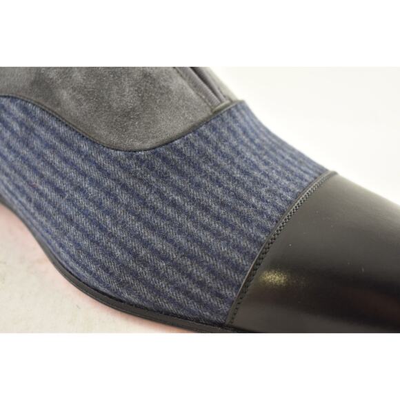 Christian Louboutin Mens Alpha Male Flat Black Grey Blue Dress Slip Loafer 43 10 main image 9